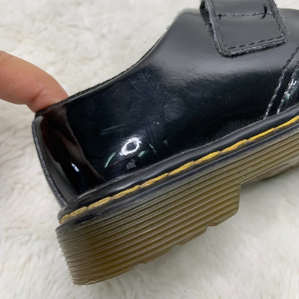 Dr Martens KAMRON T Kid's Black Patent Leather Shoes Size US 9/ EURO 26 - Picture 12 of 16